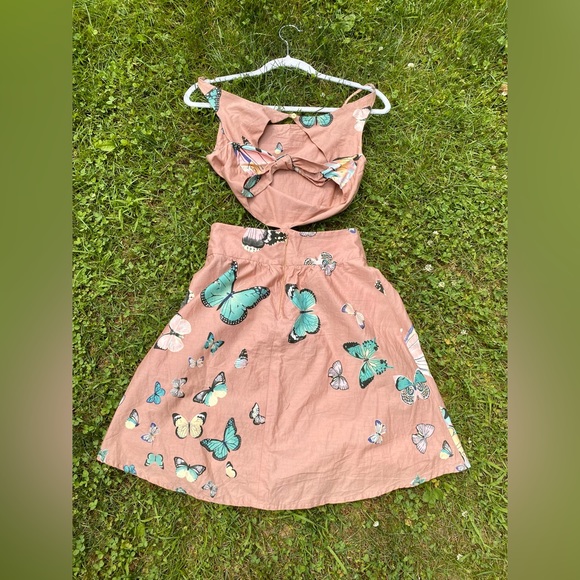 FARM RIO cut out tie back butterfly mini dress size medium. - Picture 2 of 7
